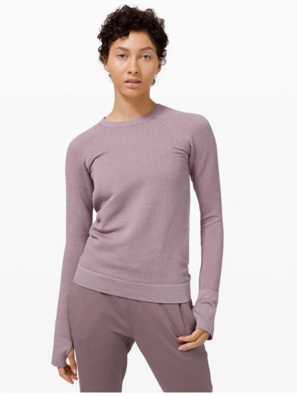 Lululemon Rest Less Pullover Bubble Dot Violet Verbena / Chrome size 6